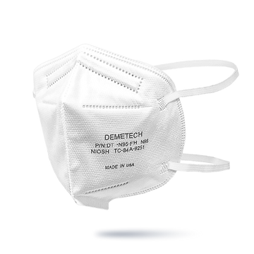 N95 Respirator Mask, Fold Style, NIOSH APPROVED, (Box of 20 ), Size: Regular